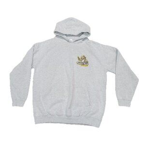 Just Hoods By AWDis Size XL Hoodie Gray Trigger Trash Gaming Pullover Sweatshirt